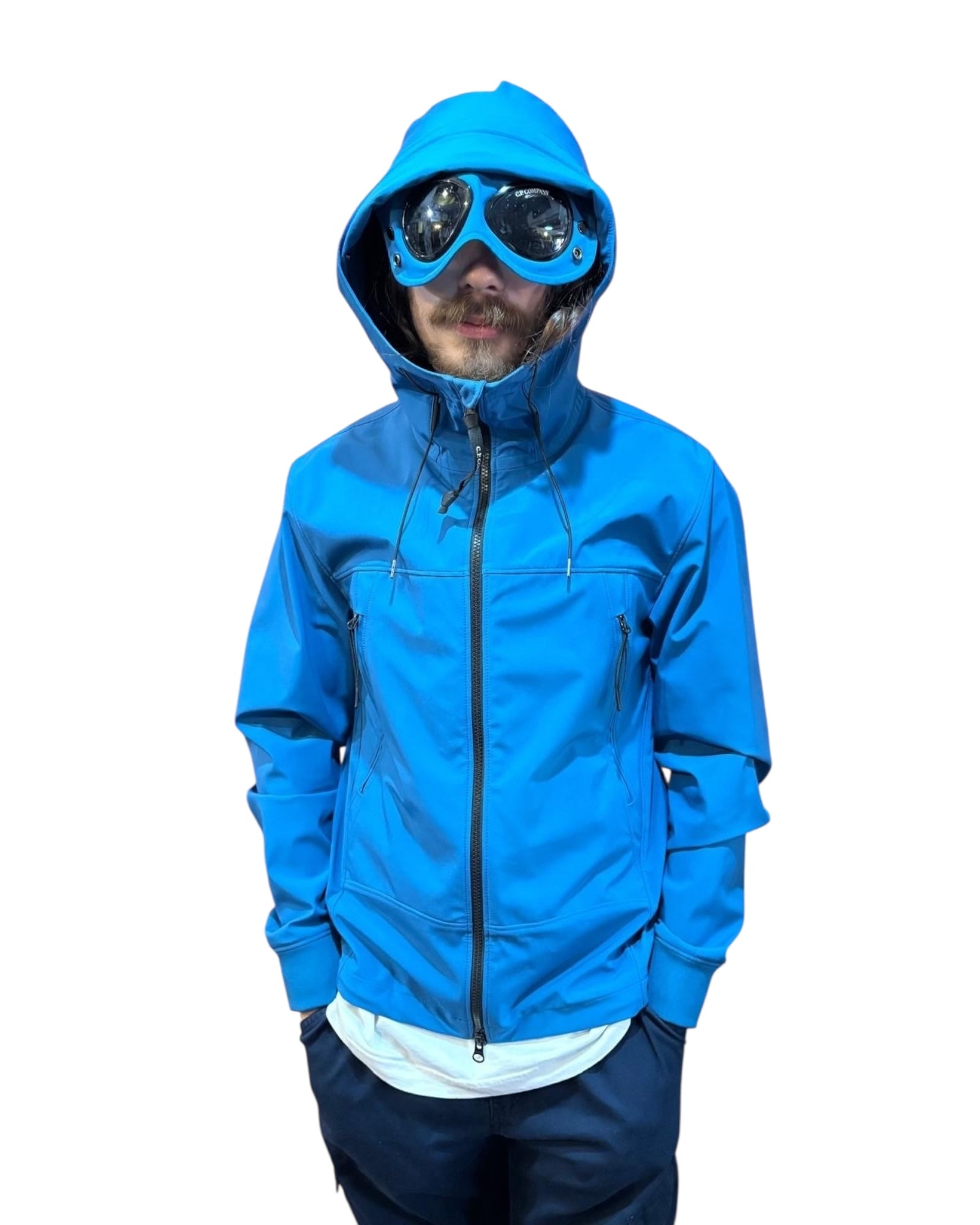 椿C.P. COMPANY GOGGLE JACKET 青 椿C.P. COMPANY GOGGLE JACKET 青 C.P. Company Undersixteen Surf