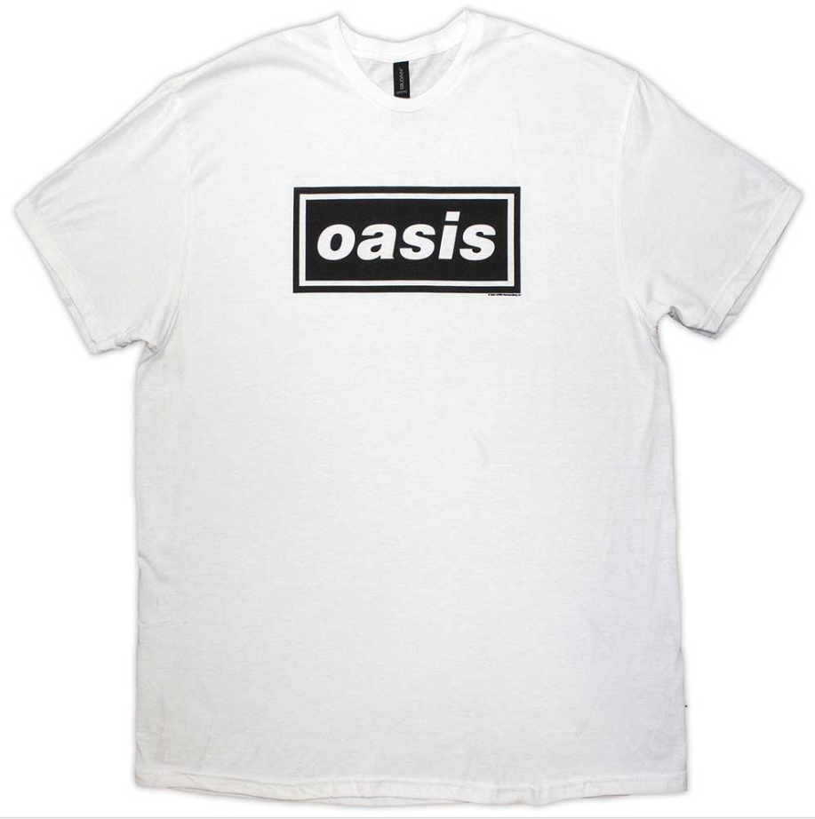 Oasis Band Tee - Decca Logo - White - X Large