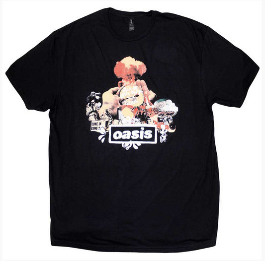 Oasis Band Tee - Atomic Collage -  Large