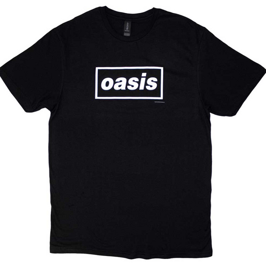 Oasis Band Tee - Decca Logo - Black- X Large