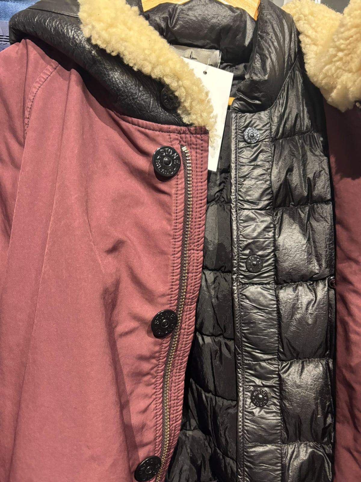 Stone Island A/W 2014 David-TC Down-Lined Parka with Sheepskin Hood