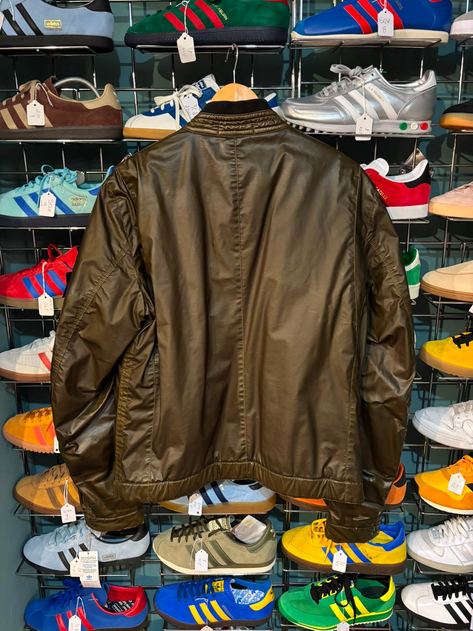 Stone Island Mussola Gommata Jacket Olive - Back