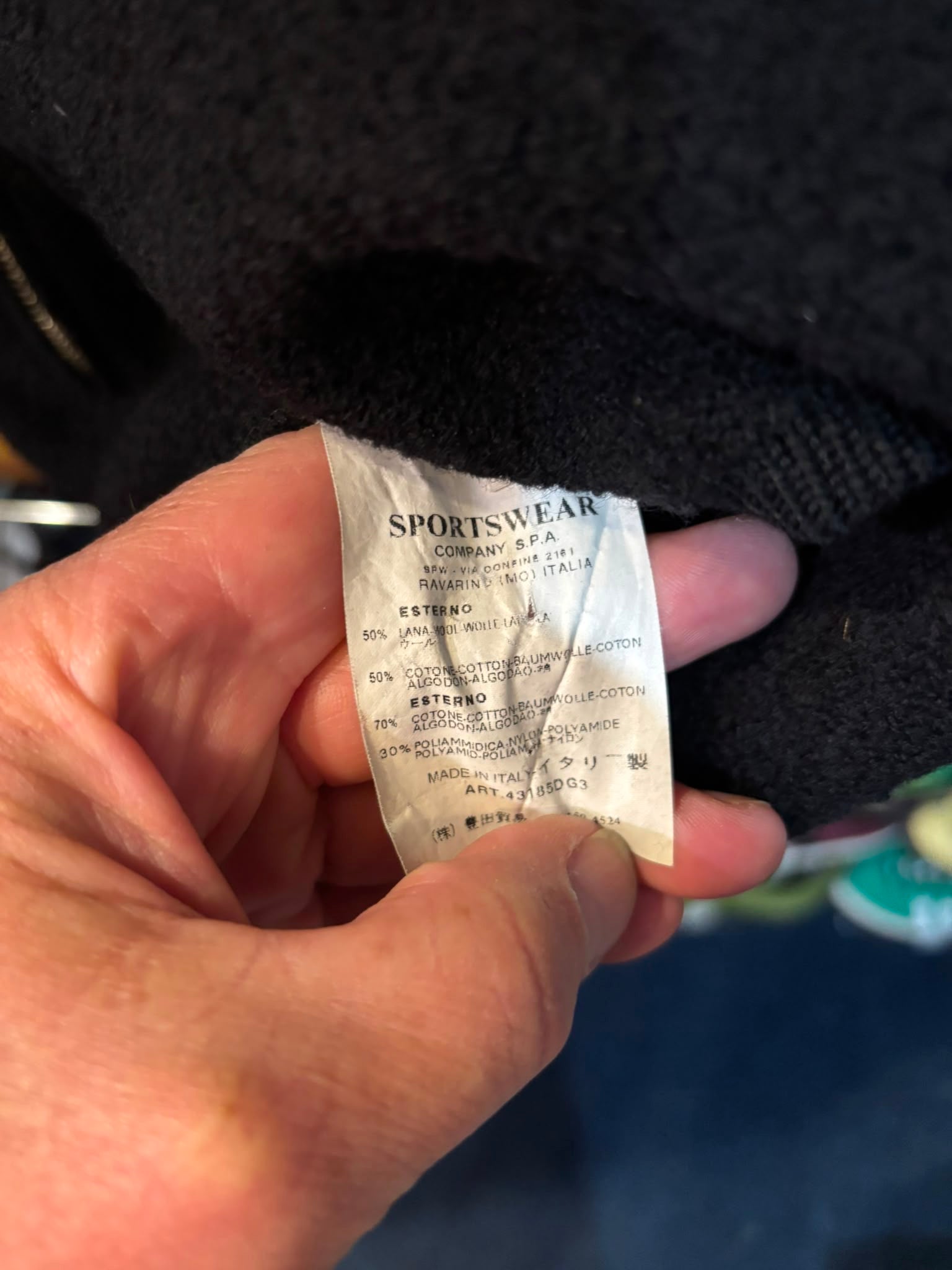 C.P. Company 431850 G3 — Care & Composition Label