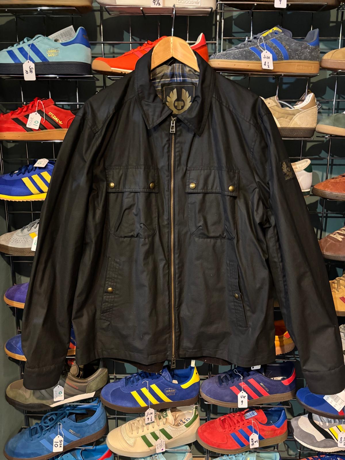 Belstaff Tour Overshirt / Dunstall Waxed Cotton Jacket Black - Size 2XL