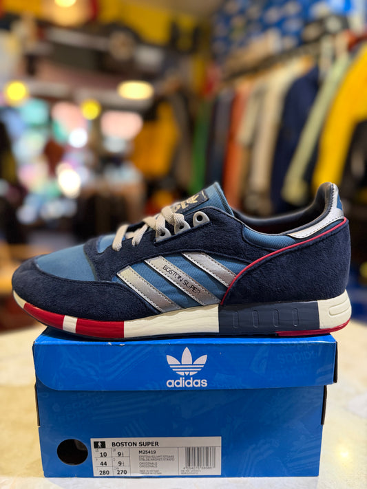 Adidas Boston Super - ST Stonewash Blue / Metallic Silver / ST Dark Slate - UK 9.5