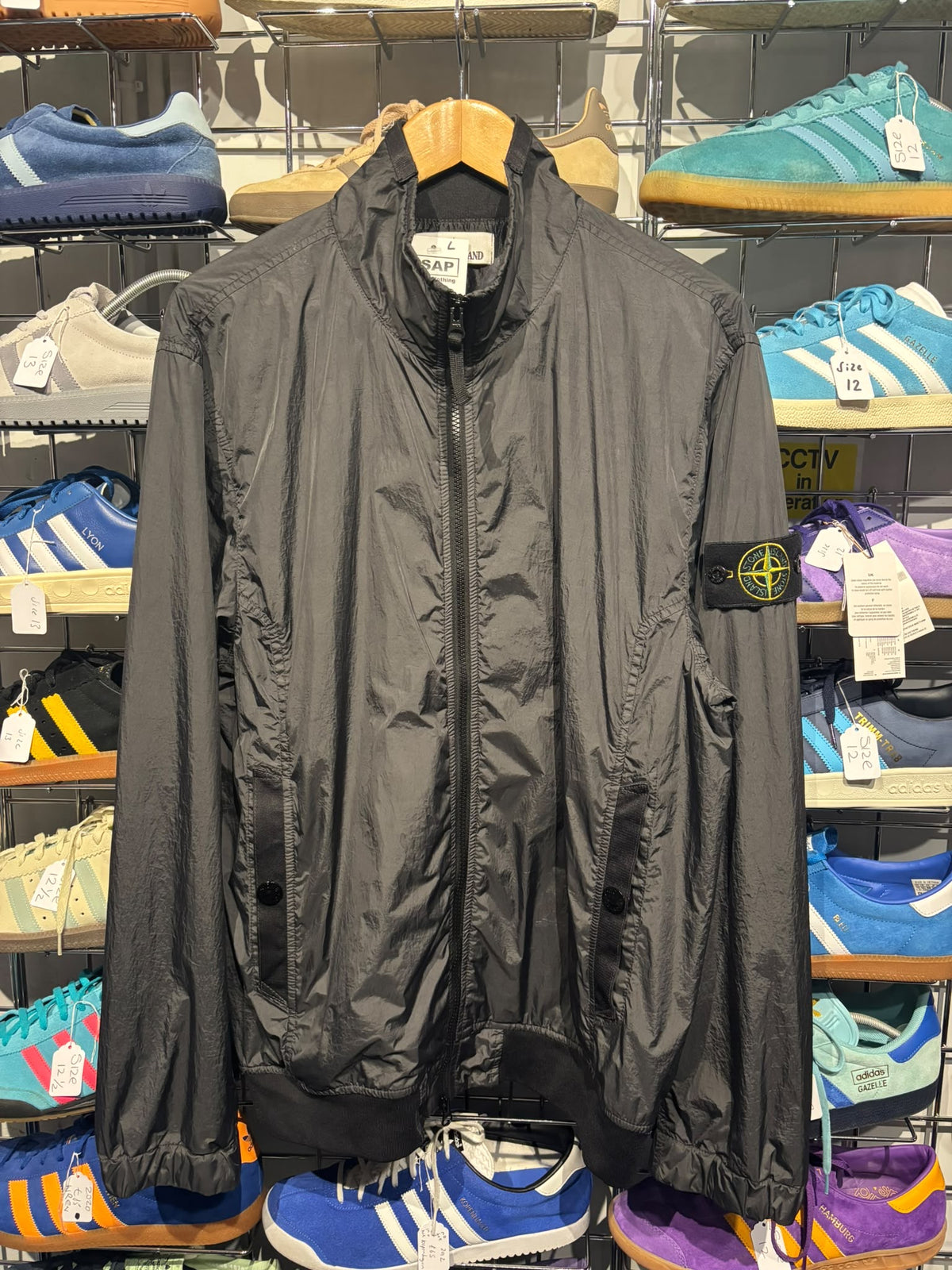 Stone Island SS2011 Archive Garment Dyed Crinkle Reps NY Bomber Jacket – Size L (Art. 1515410037)
