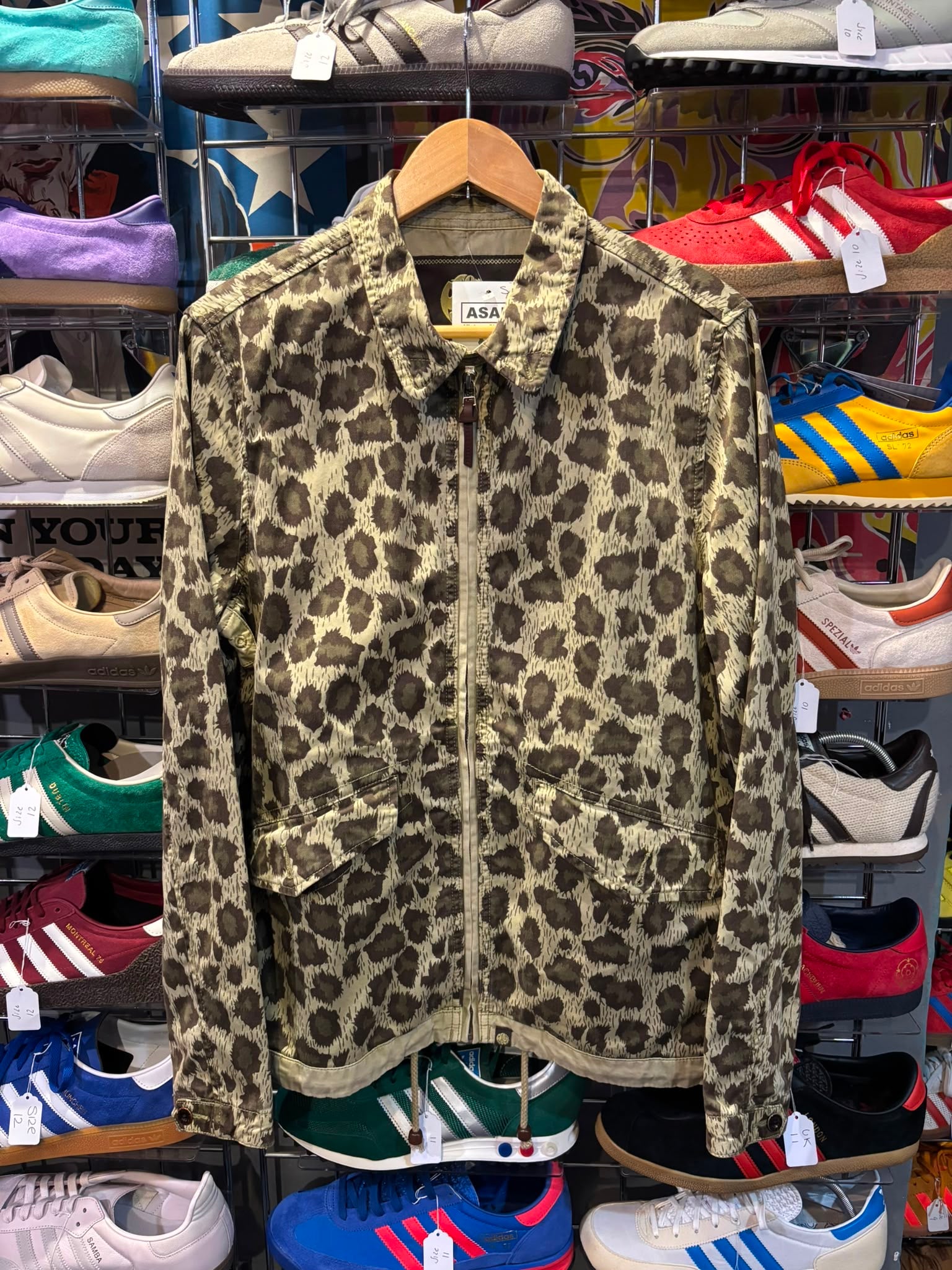 Pretty Green Leopard Print Harrington Jacket - Front