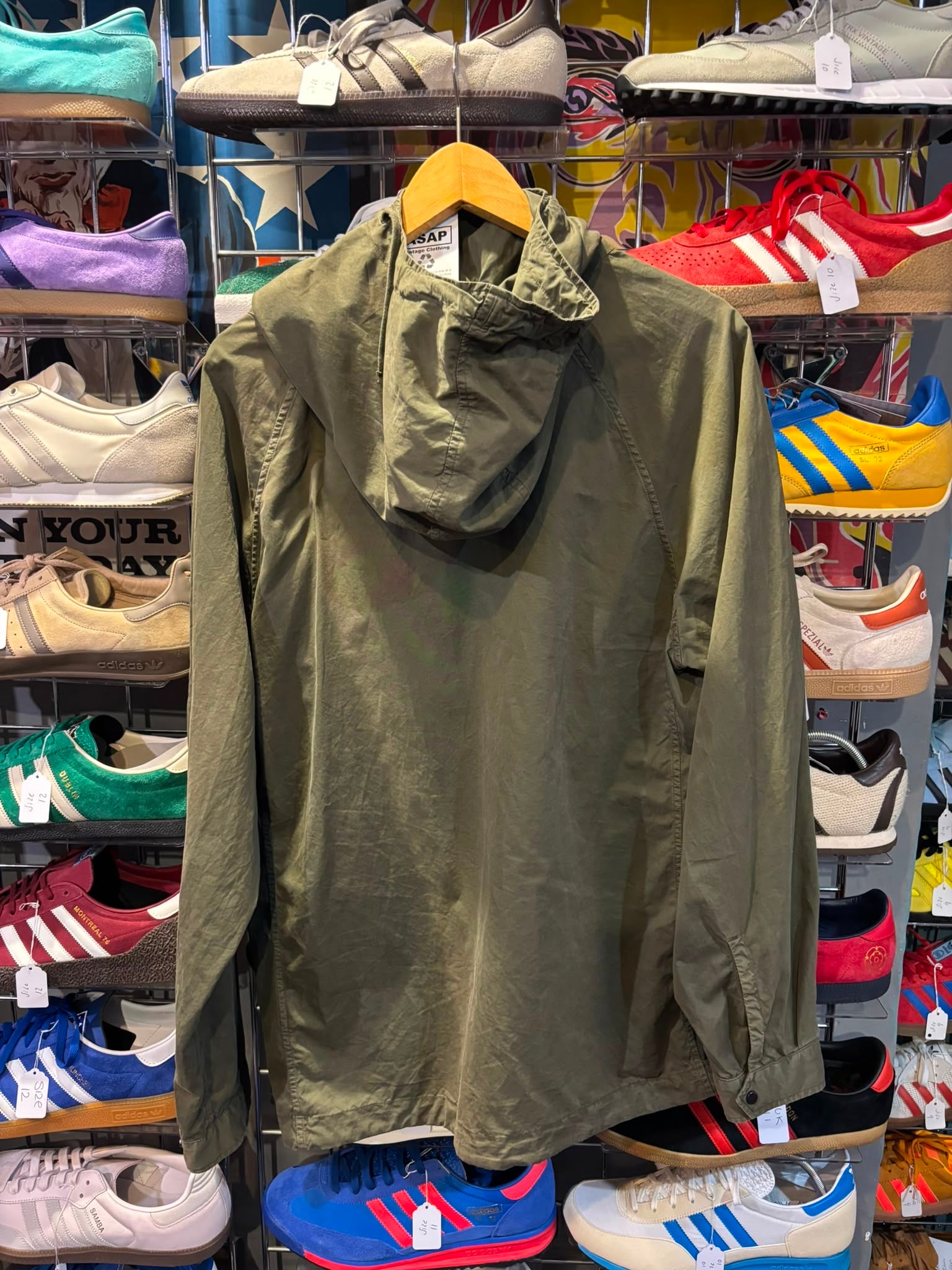 C.P. Company Lens Smock Jacket Khaki - Front