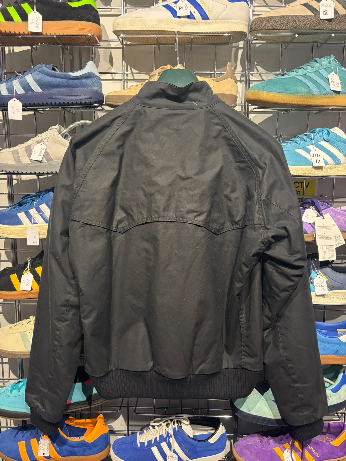 Barbour International Steve McQueen Merchant Waxed Cotton Jacket – Size L (MWX0465BK11)