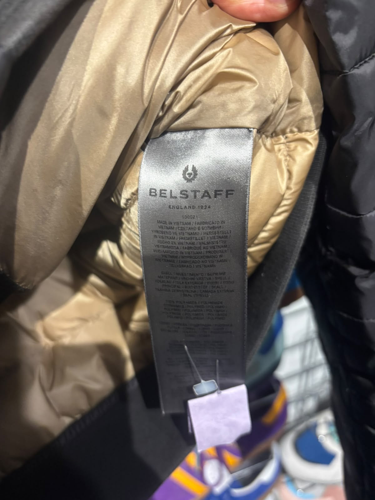 Belstaff jacket label