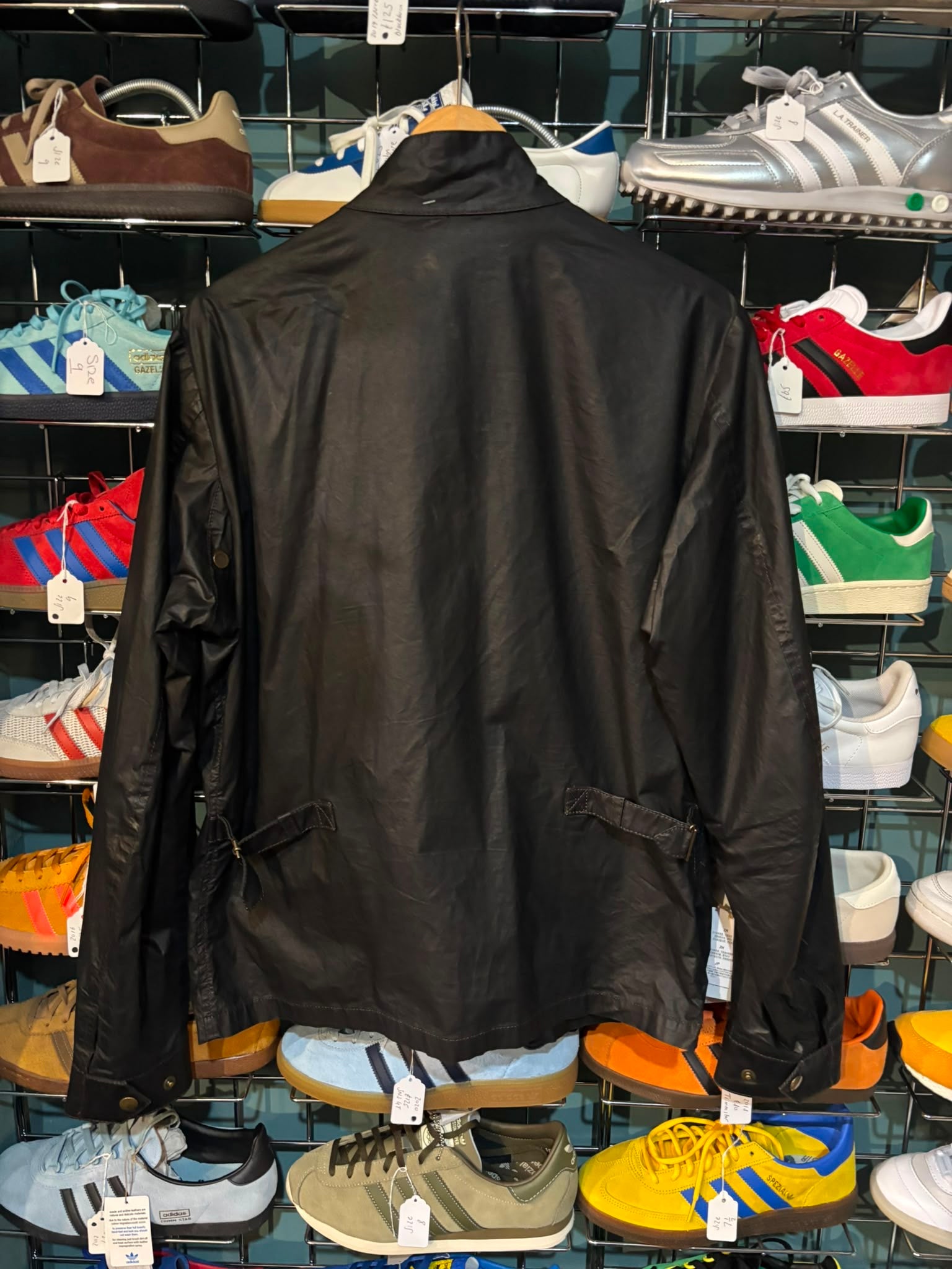 Belstaff Fieldmaster Waxed Cotton Jacket Black - front view