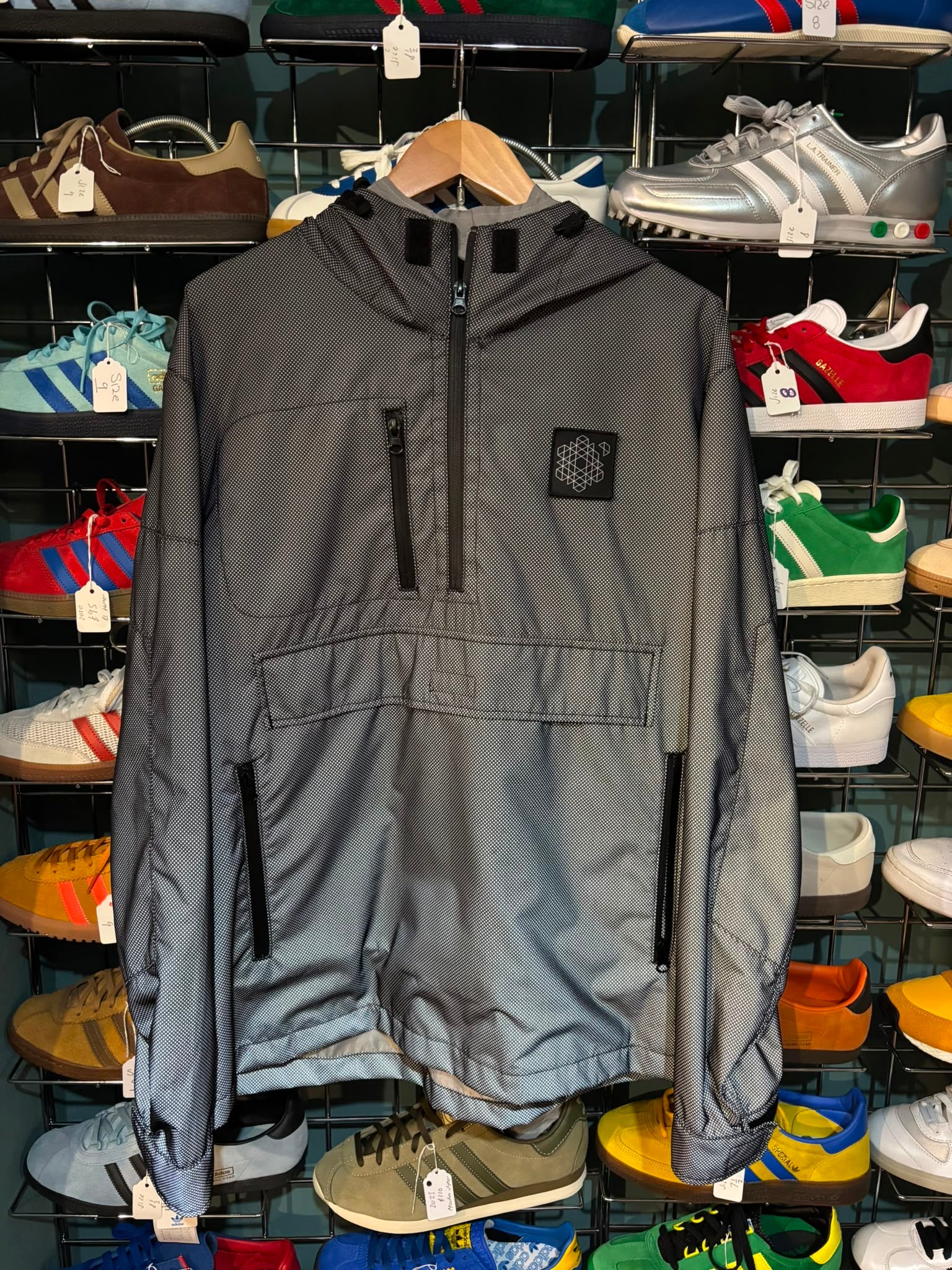 Plurimus Limited Edition Hooded Anorak Grey — Back