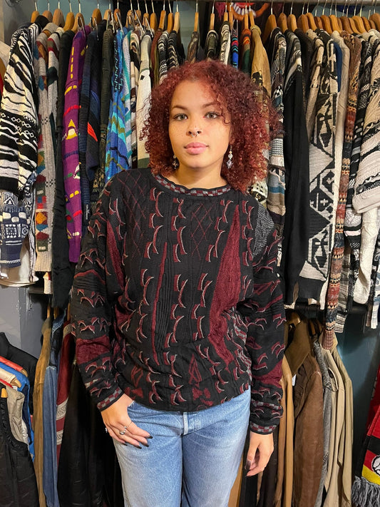 Coogi-Style 90s Pullover Jumper