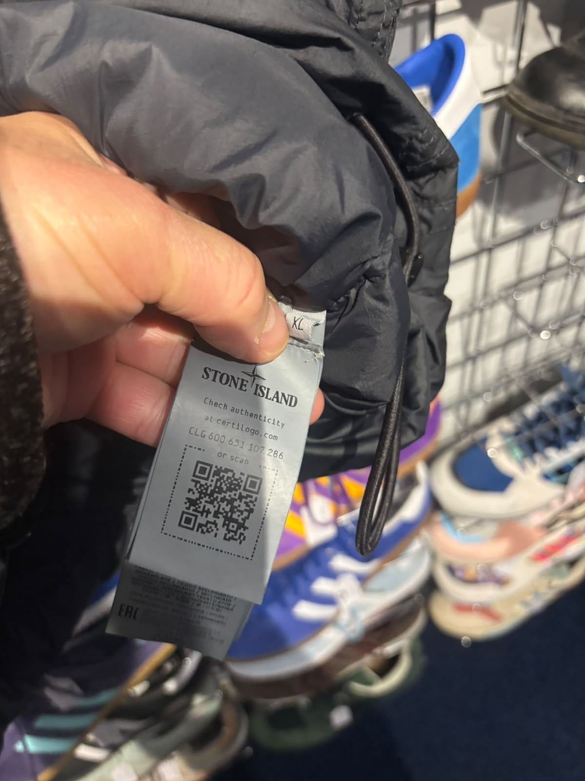 Stone Island gilet XL size and Certilogo labels