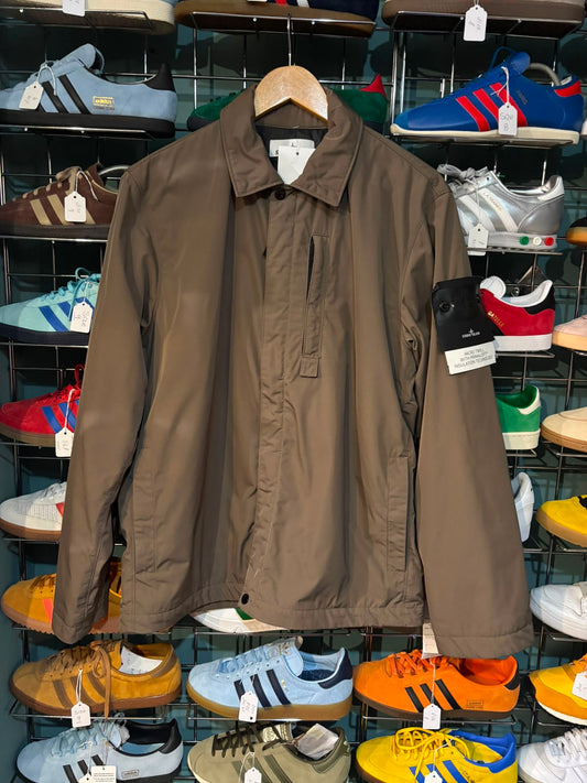 Stone Island Micro Twill Primaloft Coach Jacket Taupe - Front