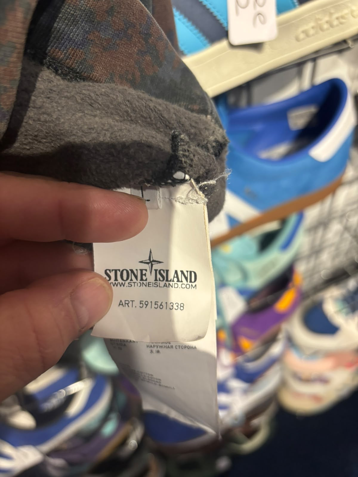 Stone Island care label ART 591561338