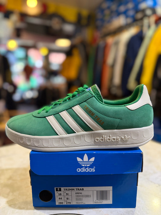Adidas Originals Trimm Trab Rivalry Pack size? Exclusive - Collegiate Green / Off White / Bright Blue - UK 9.5