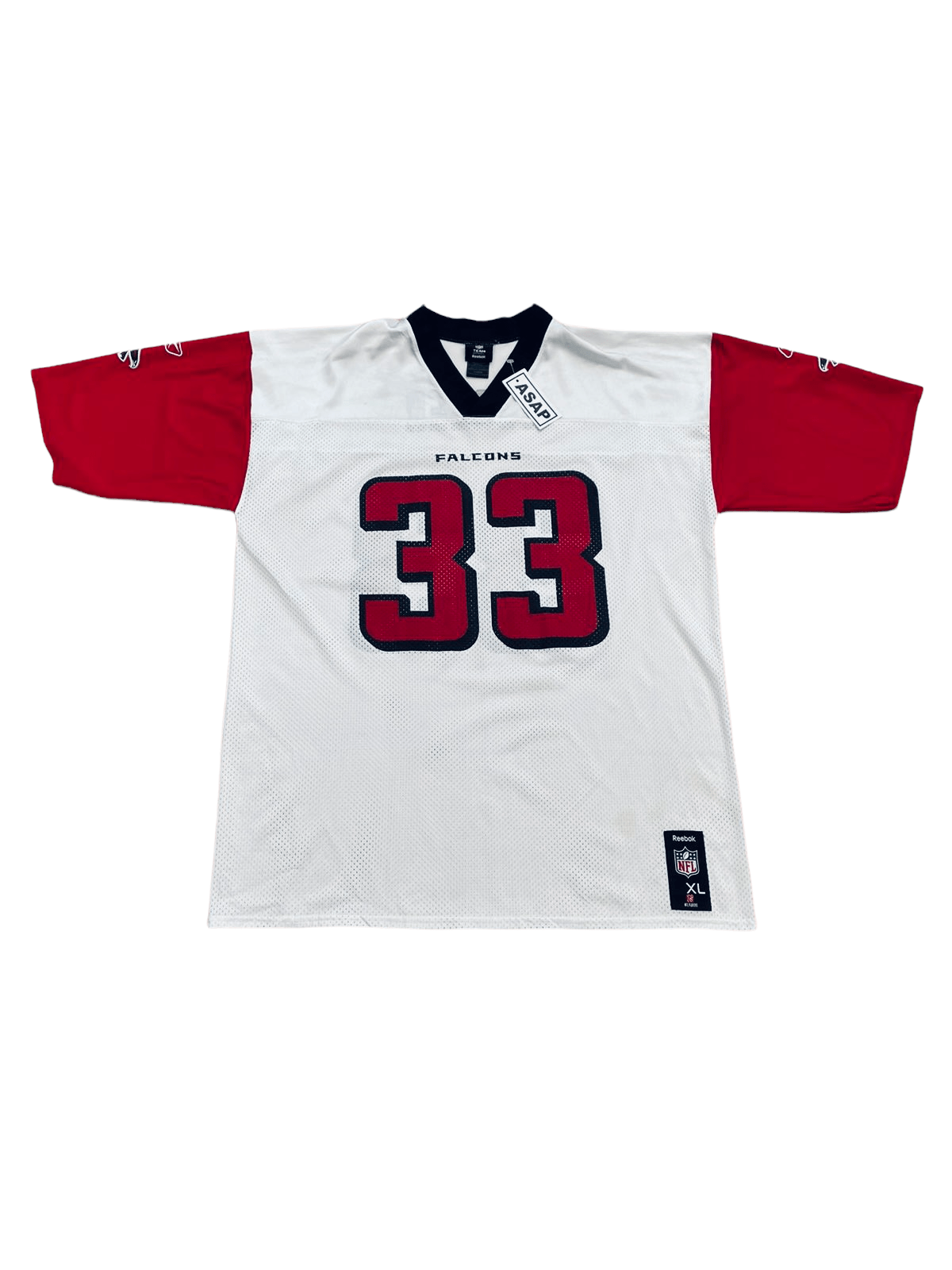 2007 ATLANTA FALCONS DUNN #28 REEBOK REPLICA JERSEY (HOME) Y - Classic  American Sports