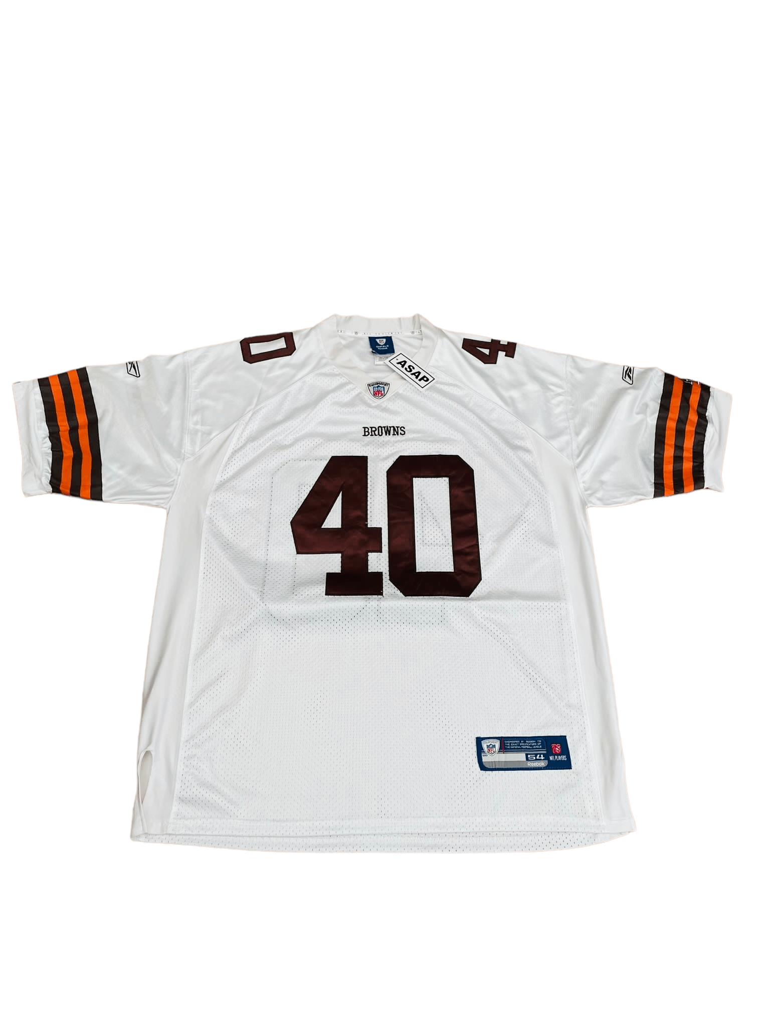 40 PEYTON HILLIS Cleveland Browns NFL RB White Throwback Jersey