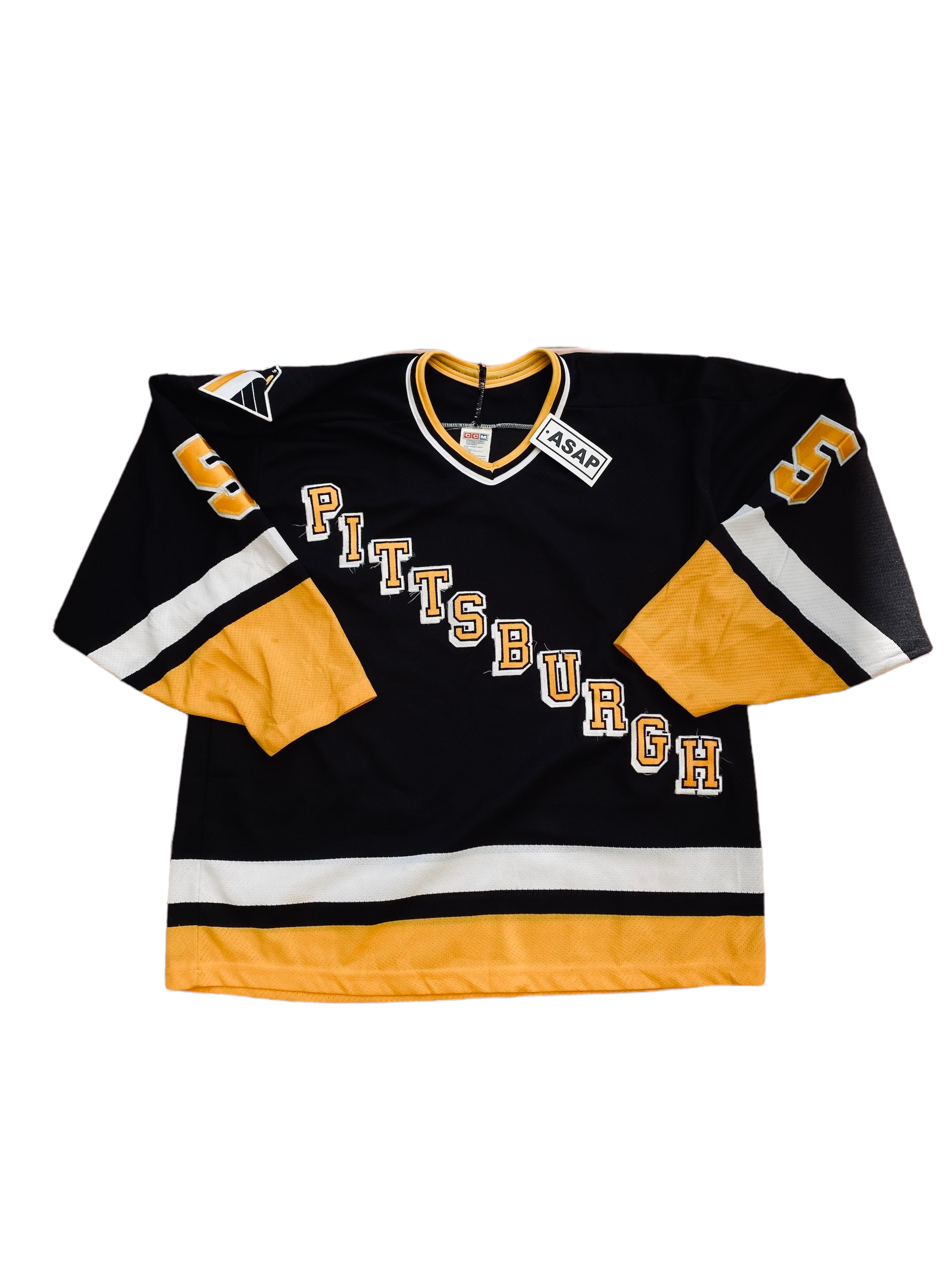 Lostboysvintage Vintage 1990s Pittsburgh Penguins NHL Hockey Jersey / Sportswear / Color Block / Athleisure / Streetwear / Eastern Conference