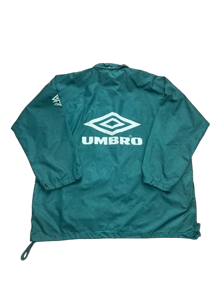 Vintage Umbro Pro Training Black Nylon Windbreaker 90s XL 