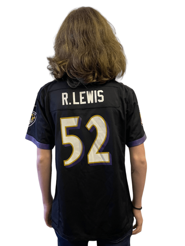 Game Youth Ray Lewis Black Alternate Jersey - #52 Football Baltimore Ravens  Size S(10-12)