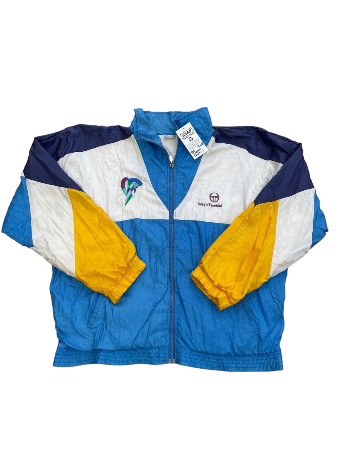 Sergio Tacchini 1980s Shell Suit Track Jacket – ASAP Vintage Clothing